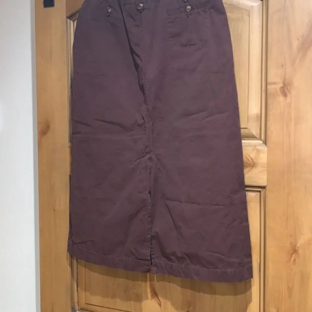 Vintage White Stag Brown‎ Khaki Maxi Skirt Size 16